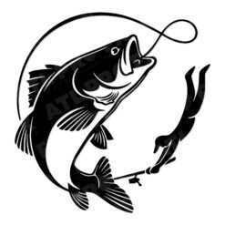 Funny Fishing Decal | Man Vs Fish Sticker | Humour Angler Vinyl for Cars & Vans