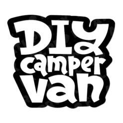 DIY Camper Van Decal | Funky Vanlife Vinyl Sticker for Builders & Adventurers