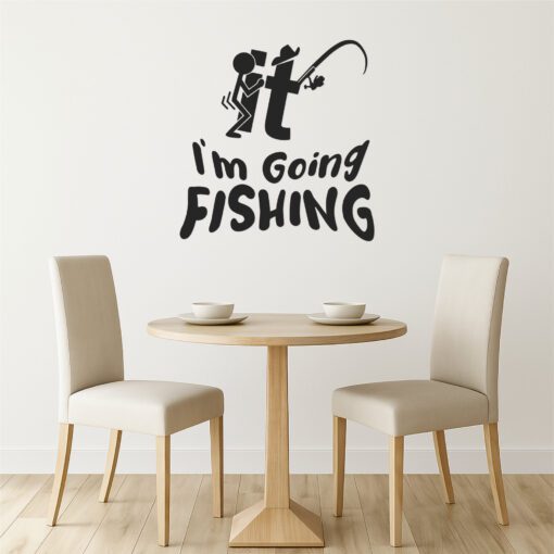 Funny Fishing Decal | I’m Going Fishing Sticker | Humour Car Van Window Vinyl - Image 6